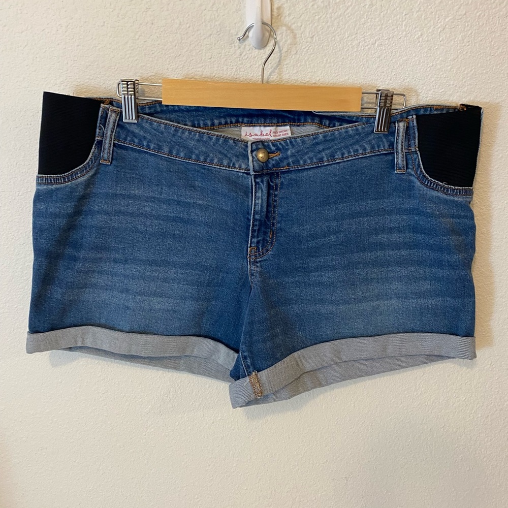 Isabel Blue Maternity Midi Short Size 14